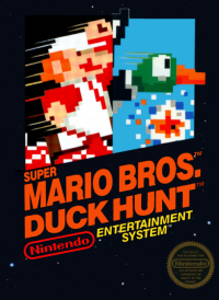 Super Mario Bros and Duck Hunt NES  box art